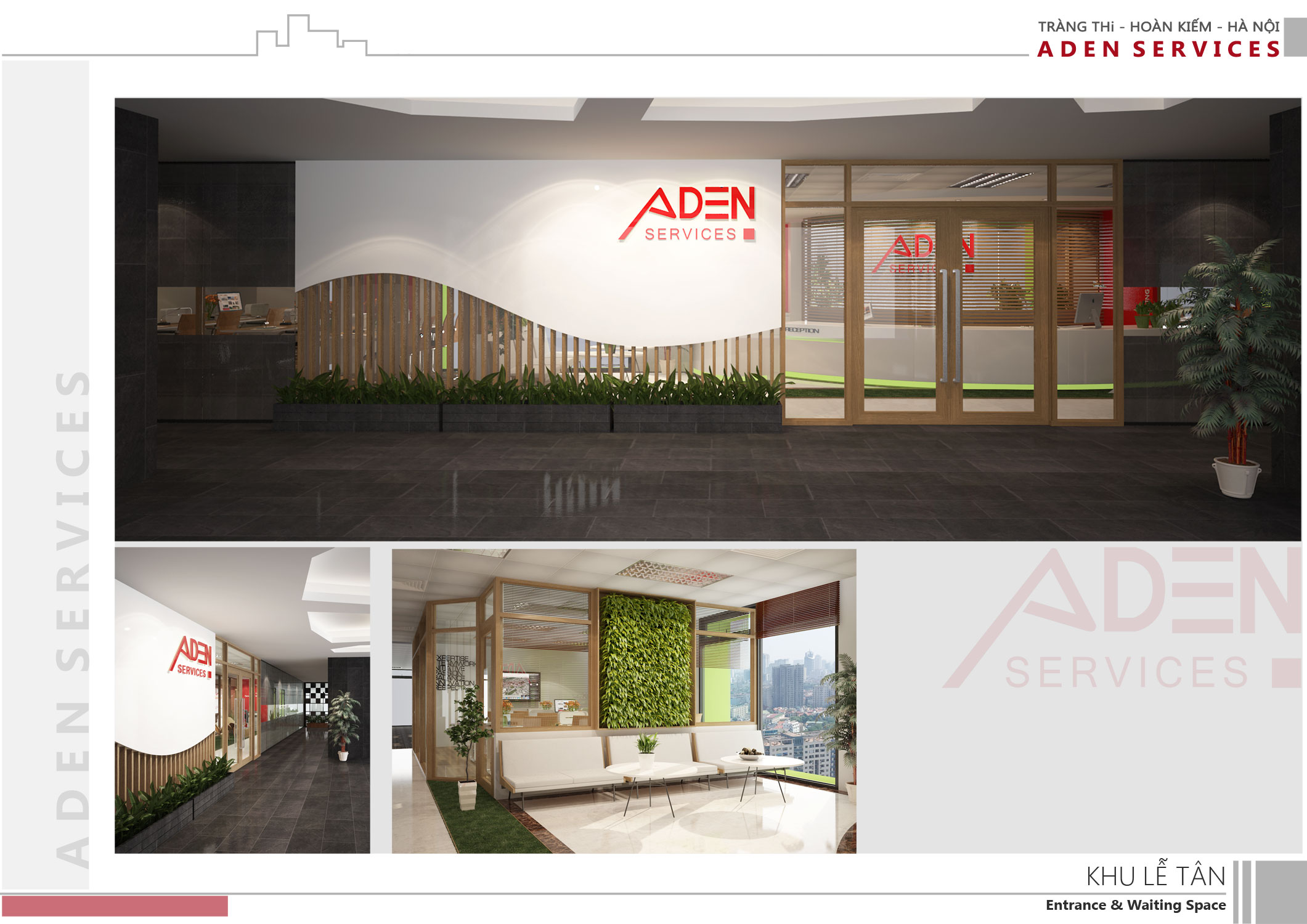 Thiết kế và thi công Văn phòng công ty Aden Service