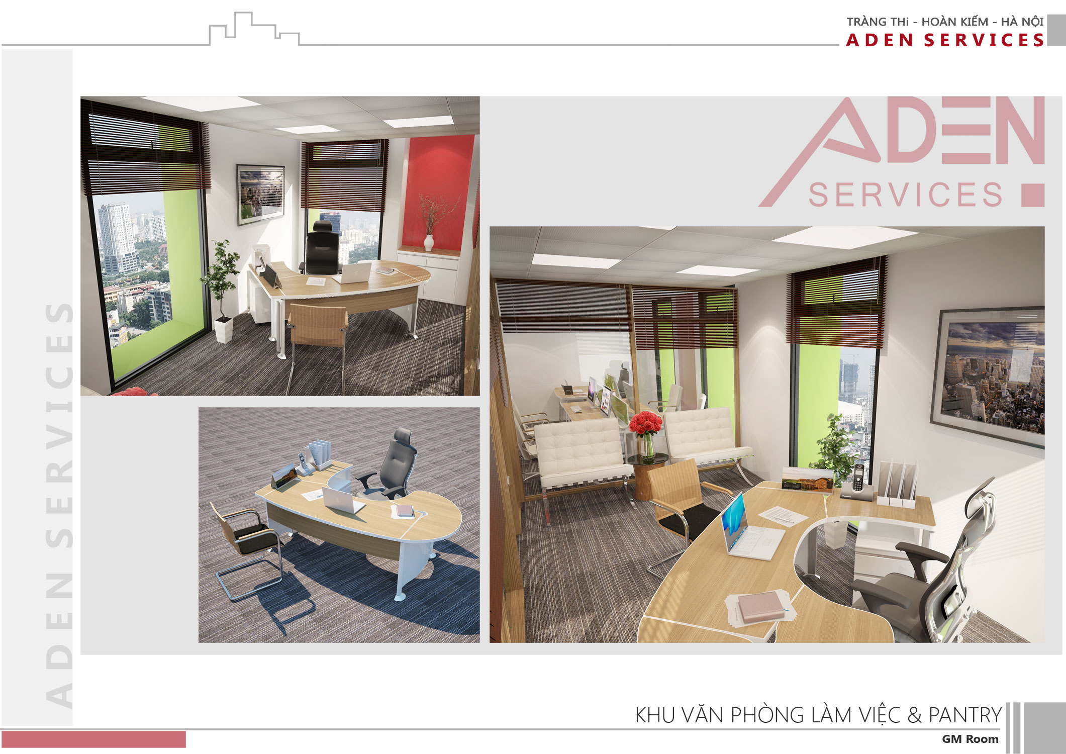Thiết kế và thi công Văn phòng công ty Aden Service